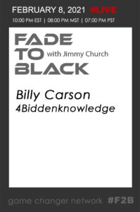 Fade To Black - Billy Carson - February 8th Fade To Black - Billy Carson - February 8th