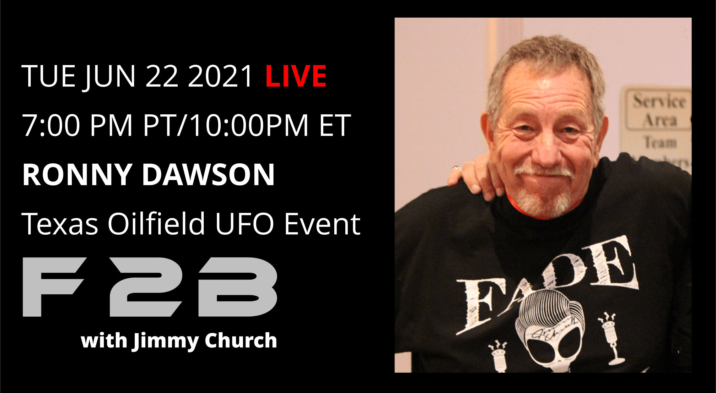 Fade To Black - Ronny Dawson - June 22nd Fade To Black - Ronny Dawson - June 22nd