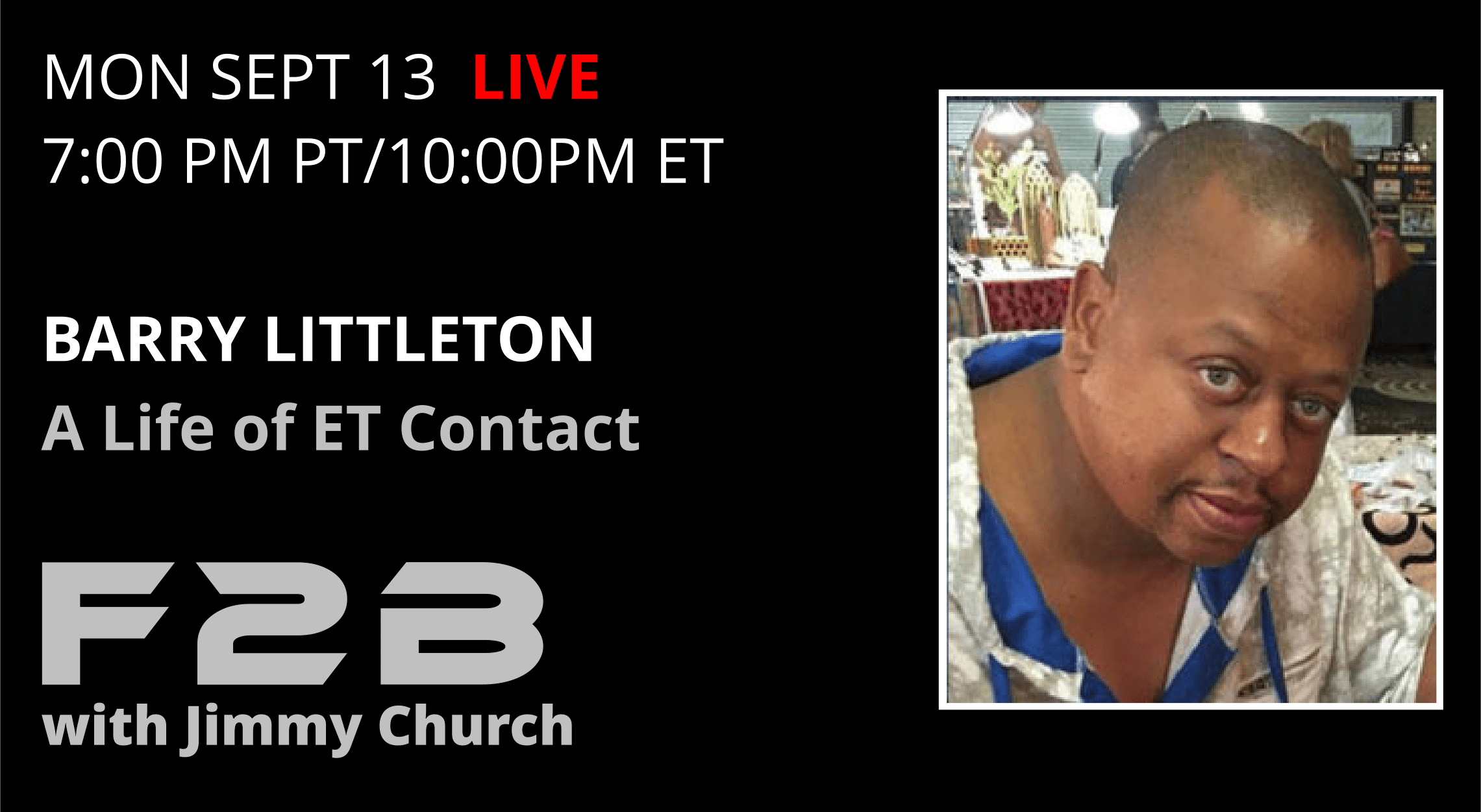 Fade To Black - Barry Littleton - September 13th Fade To Black - Barry Littleton - September 13th