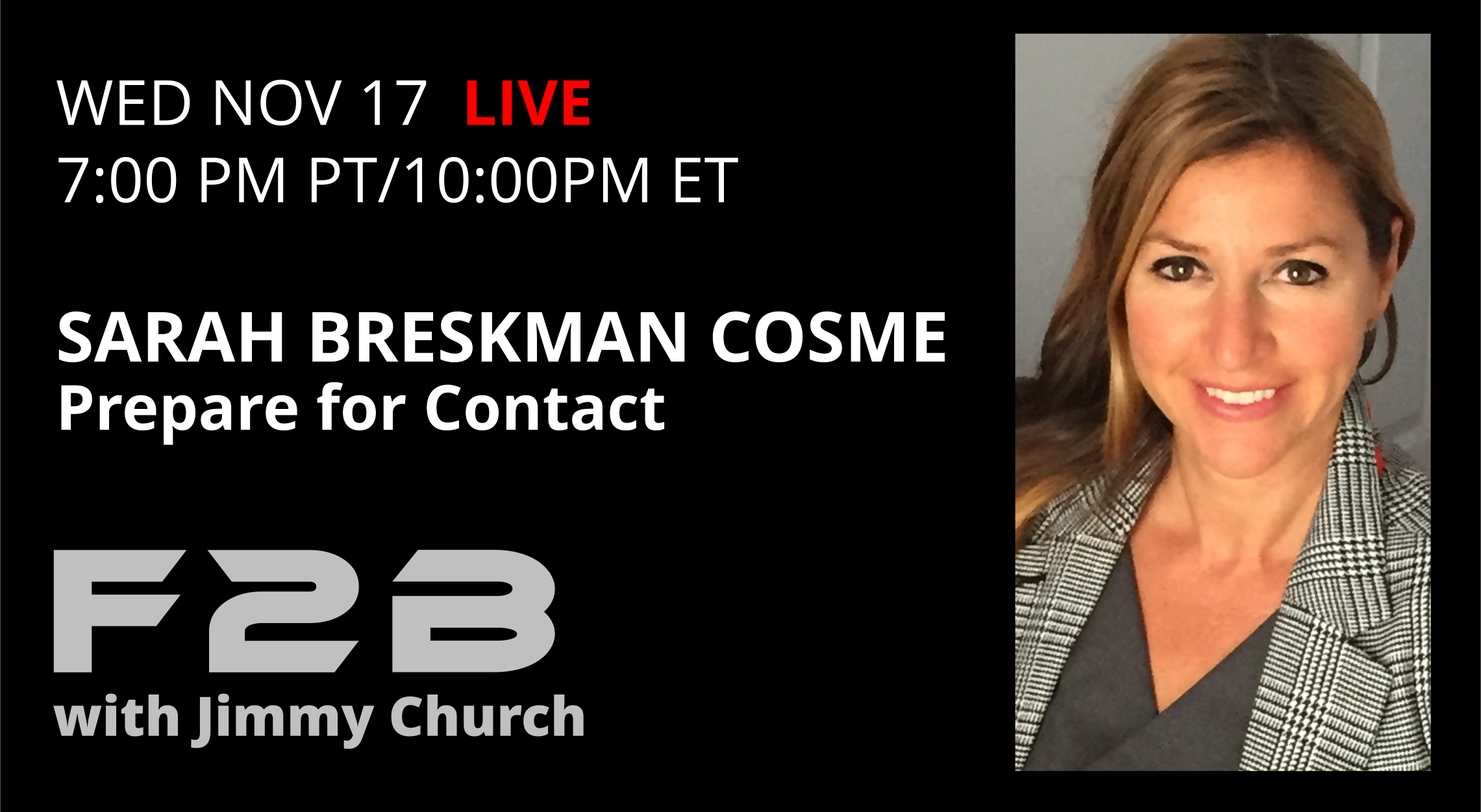 Fade To Black - Sarah Breskman Cosme - November 17th Fade To Black - Sarah Breskman Cosme - November 17th