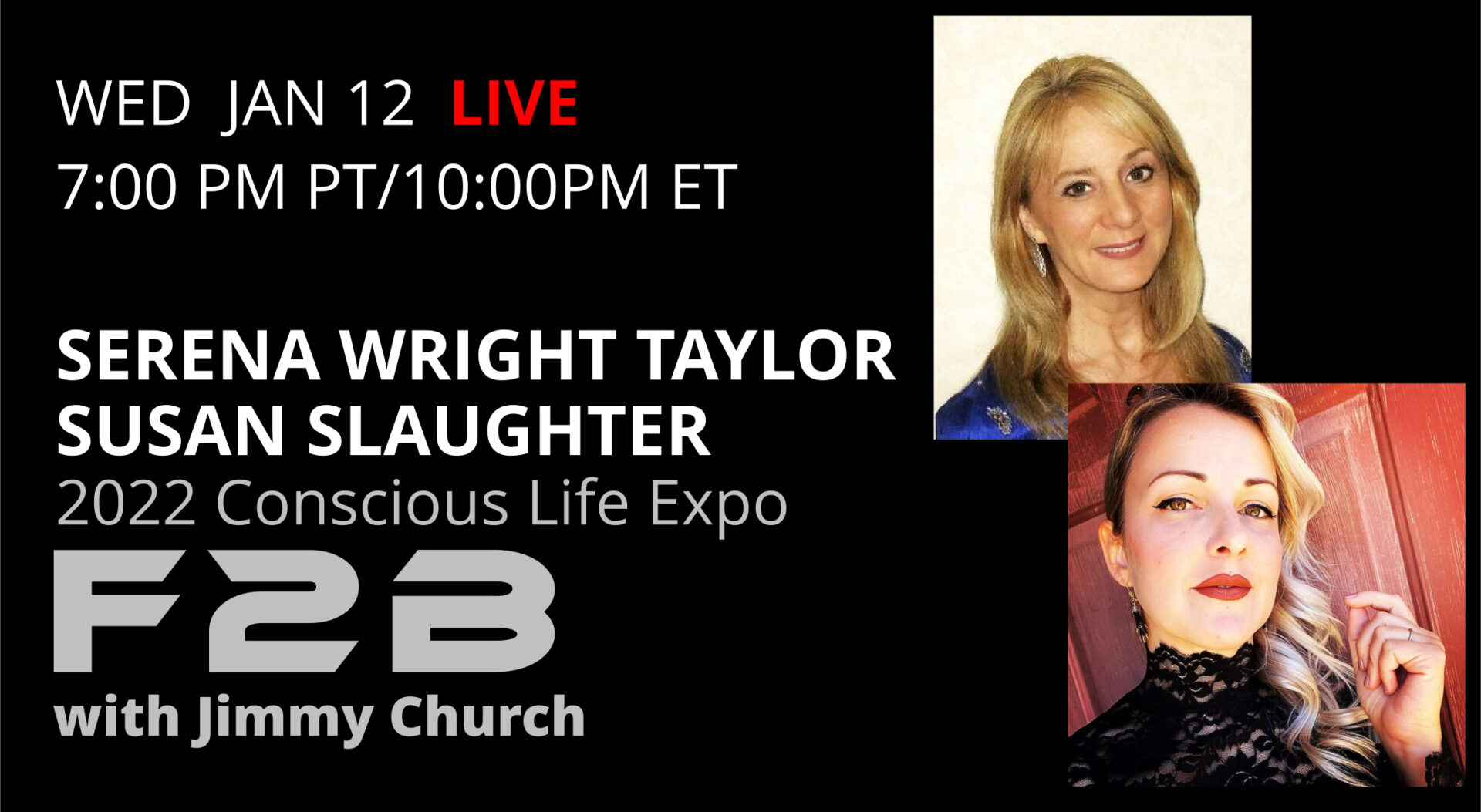 Fade To Black - Susan Slaughter-Serena Wright Taylor - January 12th