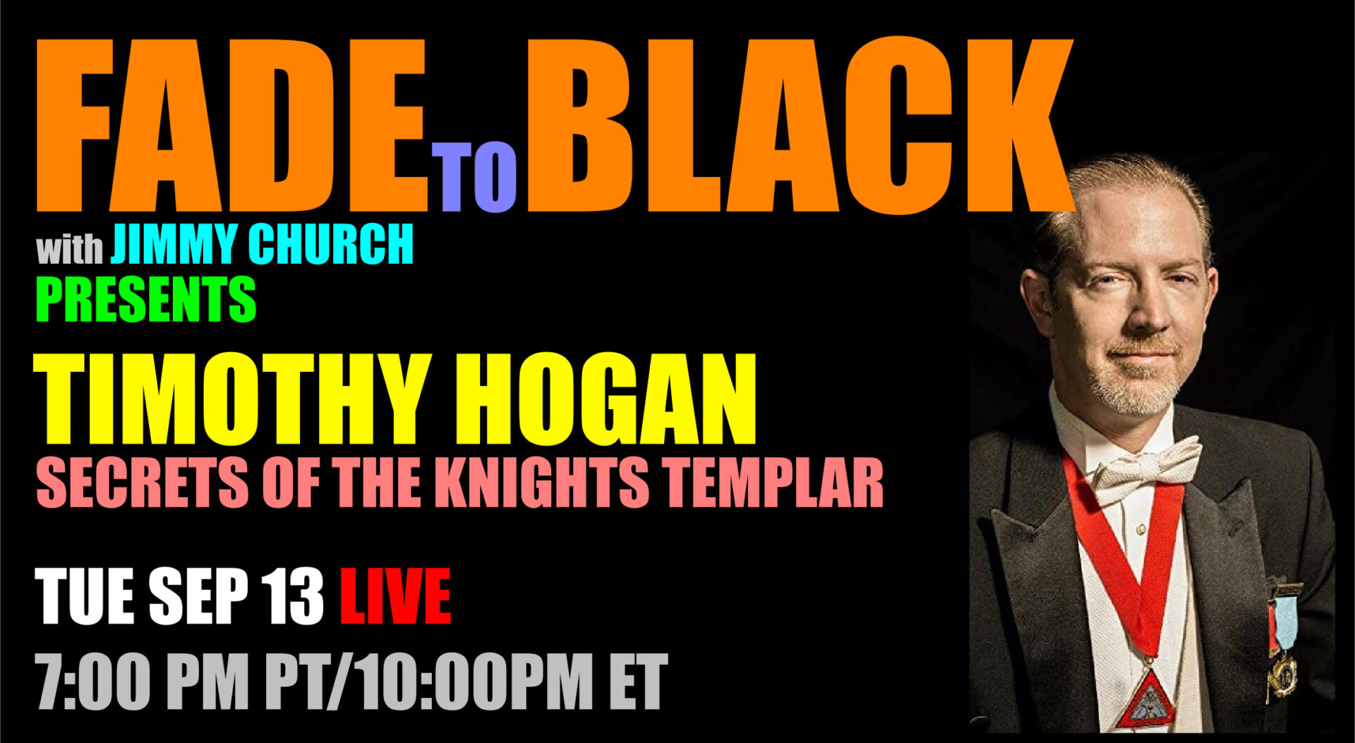 Fade To Black - Timothy Hogan - September 13th