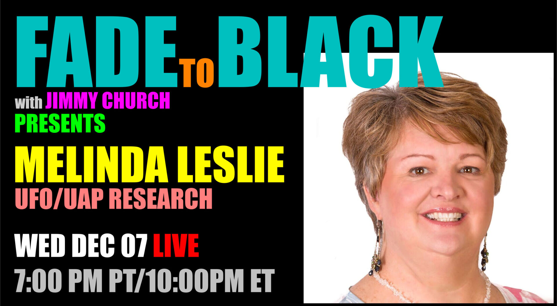 Fade To Black - Melinda Leslie - December 7th
