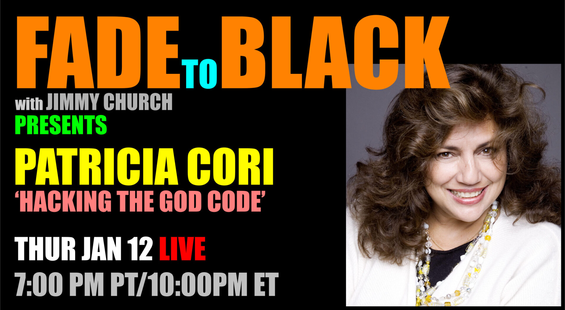 Fade To Black - Patricia Cori - January 12th
